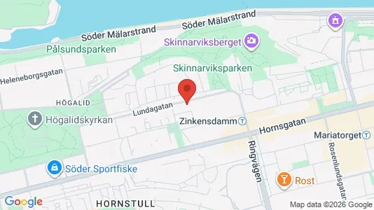 Lägenheter att hyra i Södermalm - kort over placeringen