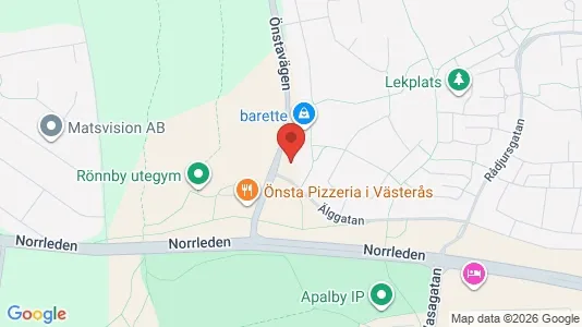 Lägenheter att hyra i Västerås - kort over placeringen