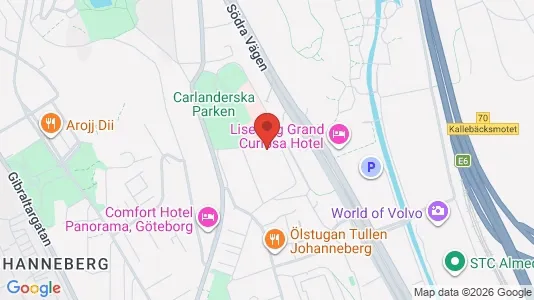 Lägenheter att hyra i Johanneberg - kort over placeringen