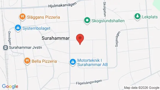 Lägenheter att hyra i Surahammar - kort over placeringen