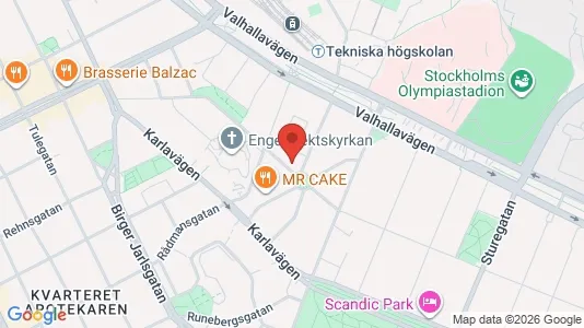 Lägenheter att hyra i Östermalm - kort over placeringen