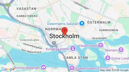 Rum att hyra i Stockholm Innerstad - kort over placeringen