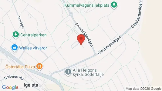Lägenheter att hyra i Södertälje - kort over placeringen
