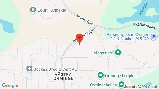 Lägenheter att hyra i Nacka - kort over placeringen