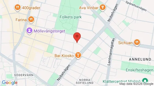 Lägenheter att hyra i Malmö Centrum - kort over placeringen