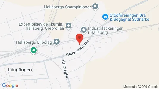 Lägenheter att hyra i Hallsberg - kort over placeringen