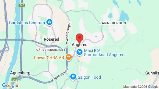 Radhus att hyra i Angered - Bild från Google Street View