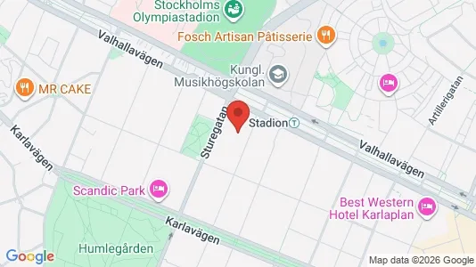 Lägenheter att hyra i Östermalm - kort over placeringen