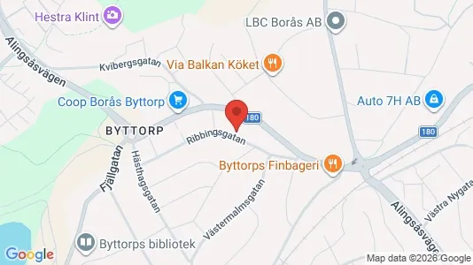 Lägenheter att hyra i Borås - kort over placeringen