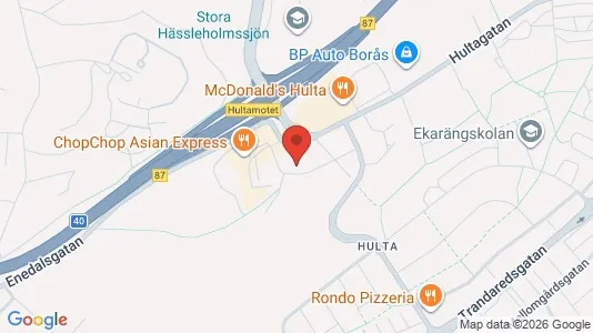 Lägenheter att hyra i Borås - kort over placeringen
