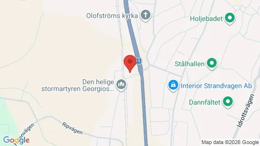 Lägenheter att hyra i Olofström - kort over placeringen