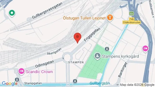 Lägenheter att hyra i Göteborg Centrum - kort over placeringen