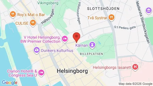 Lägenheter att hyra i Helsingborg - kort over placeringen