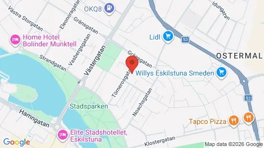 Lägenheter att hyra i Eskilstuna - kort over placeringen