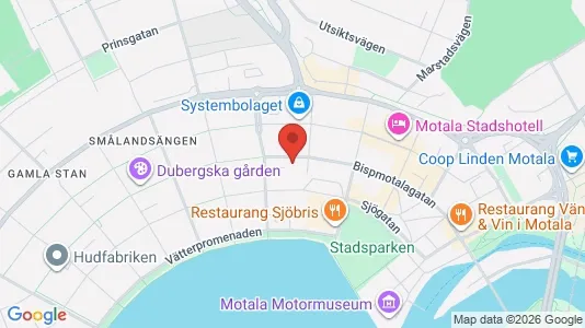 Lägenheter att hyra i Motala - kort over placeringen