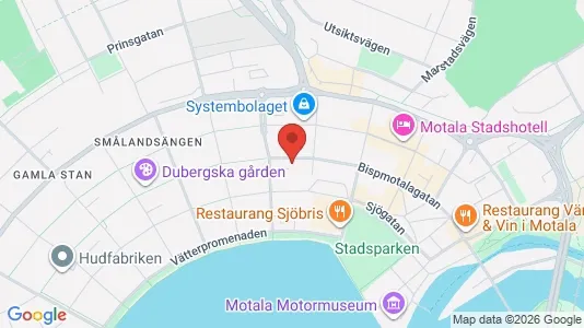 Lägenheter att hyra i Motala - kort over placeringen