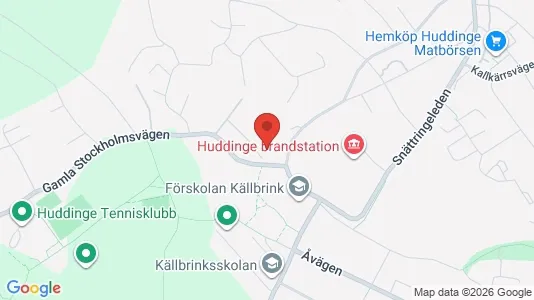 Lägenheter att hyra i Huddinge - kort over placeringen