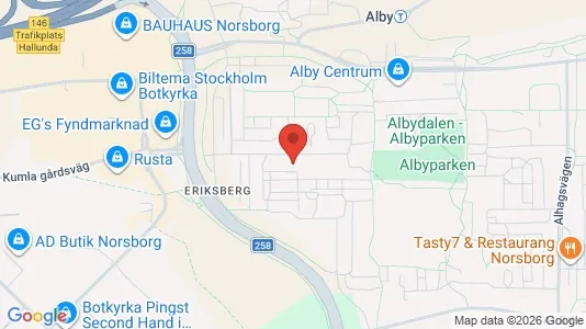 Lägenheter att hyra i Botkyrka - kort over placeringen