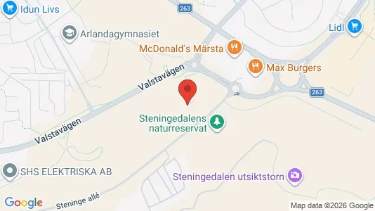 Lägenheter att hyra i Sigtuna - kort over placeringen