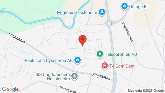 Lägenheter att hyra i Hässleholm - kort over placeringen