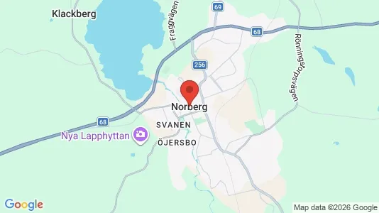 Lägenheter att hyra i Norberg - kort over placeringen