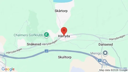 Lägenheter att hyra i Härryda - kort over placeringen