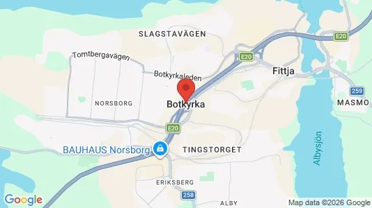 Lägenheter att hyra i Botkyrka - kort over placeringen