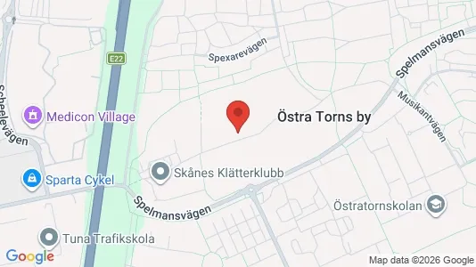 Lägenheter att hyra i Lund - kort over placeringen