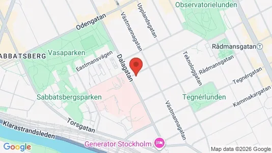 Lägenheter att hyra i Vasastan - kort over placeringen