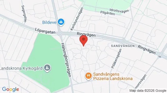 Lägenheter att hyra i Landskrona - kort over placeringen