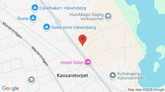 Lägenheter att hyra i Vänersborg - kort over placeringen