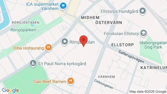 Lägenheter att hyra i Malmö Centrum - kort over placeringen