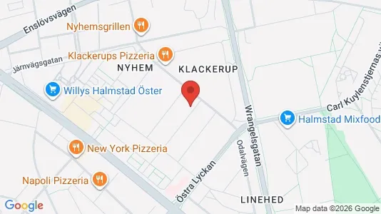 Lägenheter att hyra i Halmstad - kort over placeringen