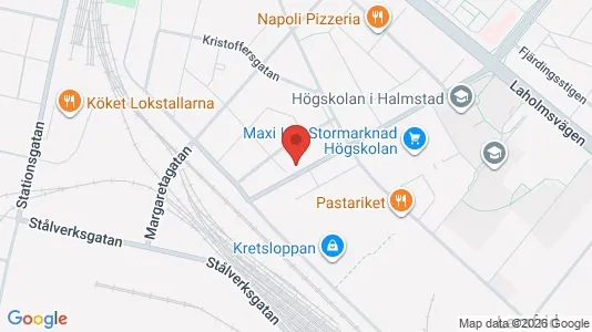 Lägenheter att hyra i Halmstad - kort over placeringen
