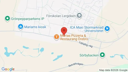 Lägenheter att hyra i Örebro - kort over placeringen