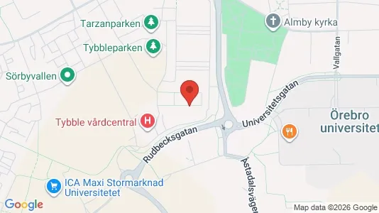 Lägenheter att hyra i Örebro - kort over placeringen