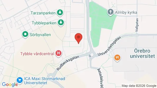 Lägenheter att hyra i Örebro - kort over placeringen