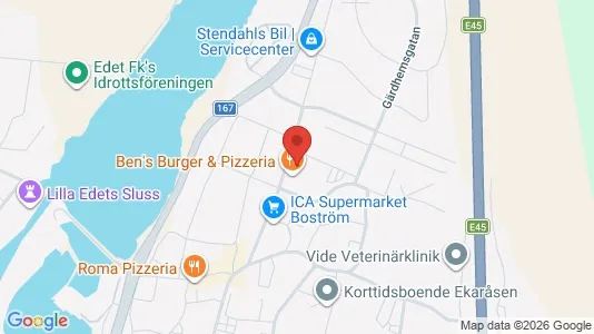 Lägenheter att hyra i Lilla Edet - kort over placeringen