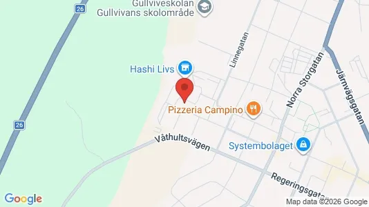 Lägenheter att hyra i Gislaved - kort over placeringen