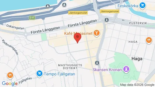 Lägenheter att hyra i Göteborg Centrum - kort over placeringen