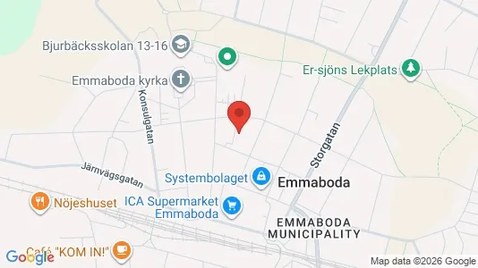 Lägenheter att hyra i Emmaboda - Bild från Google Street View