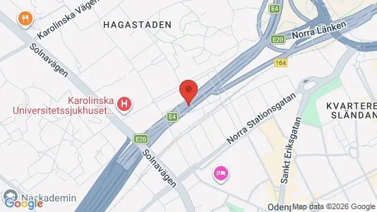 Lägenheter att hyra i Vasastan - kort over placeringen