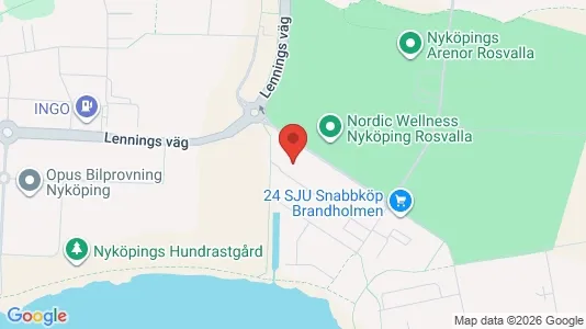Lägenheter att hyra i Nyköping - kort over placeringen