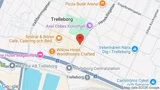 Lägenheter att hyra i Trelleborg - kort over placeringen