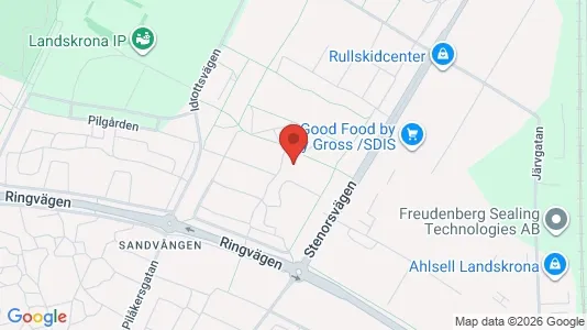 Lägenheter att hyra i Landskrona - kort over placeringen