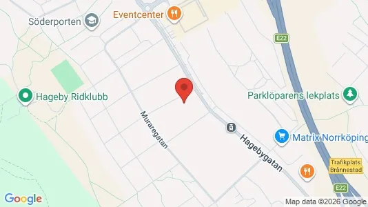 Lägenheter att hyra i Norrköping - kort over placeringen
