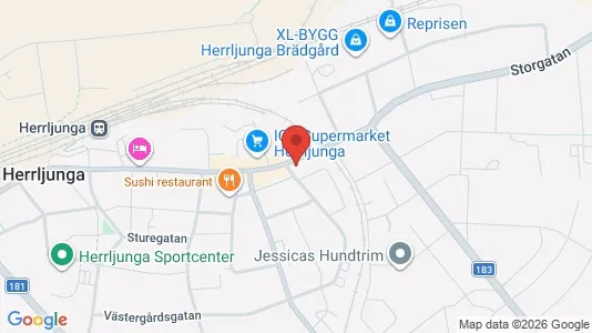 Lägenheter att hyra i Herrljunga - kort over placeringen