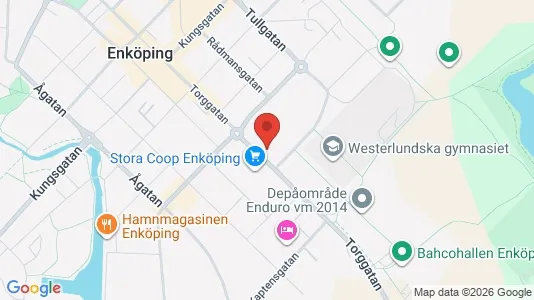 Lägenheter att hyra i Enköping - kort over placeringen
