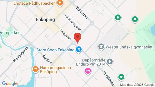 Lägenheter att hyra i Enköping - kort over placeringen