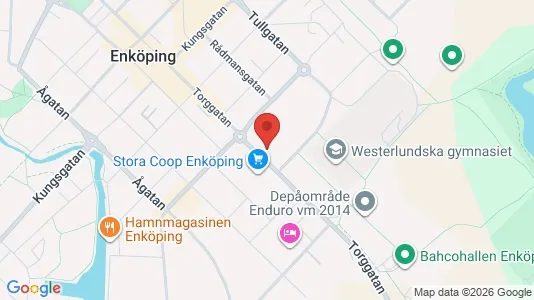 Lägenheter att hyra i Enköping - kort over placeringen